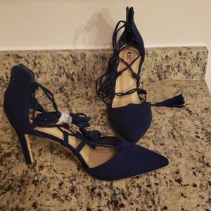 JustFab lace up heels